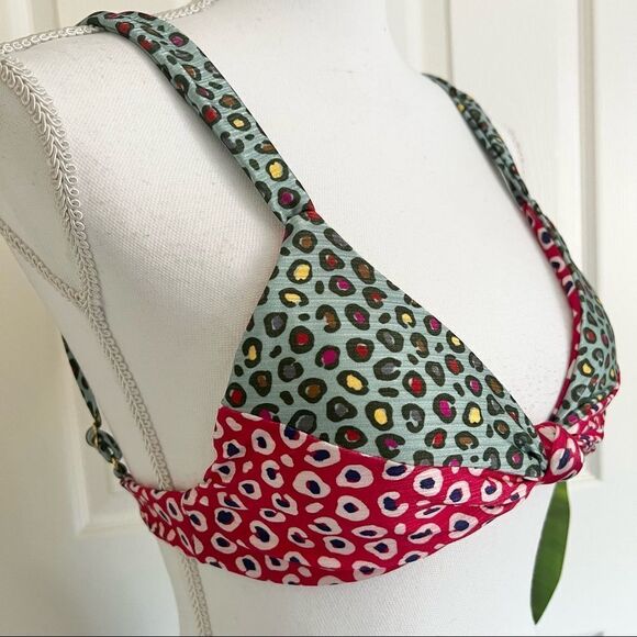 Farm Rio LEOPARD PATCH BRA Top in Multi Medium - Picture 4 of 9